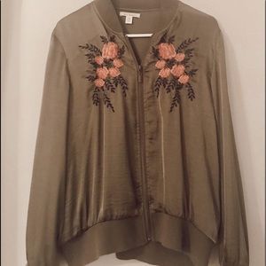 Francesca’s brand new bomber jacket